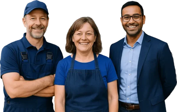 Three Business People - web design in Burntwood. Spires Web Tech helping your business grow.