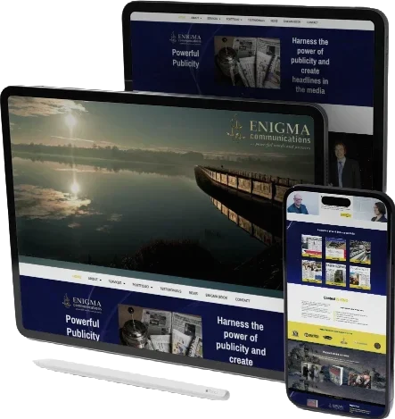 Business professional demonstrating mobile-first web design on smartphone showing responsive website that loads perfectly on mobile devices