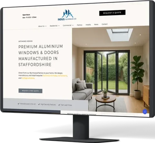 Indus Aluminium website design
